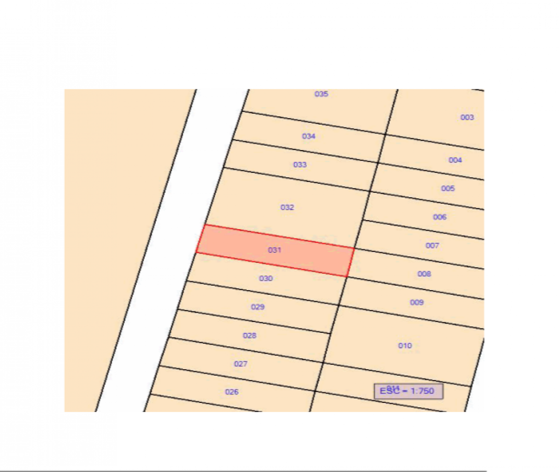 Lote urbano en Barrio Del Sol 